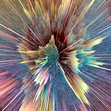 Abstract burst, artwork Stock Illustration