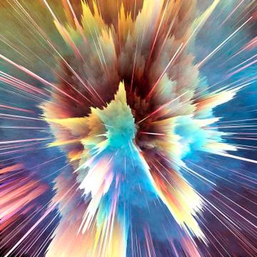 Abstract burst, artwork Stock Illustration