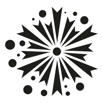 Abstract burst celebrating explosion fireworks new year Illustrazione stock