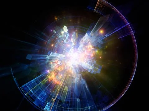 Abstract Burst Illustrazione stock