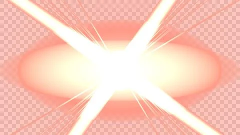 Abstract burst of light radiating from a central point on a warm, muted Illustrazione stock
