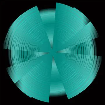 Abstract burst light technology circles vector background Stock Illustration