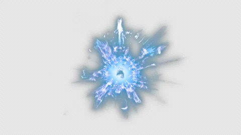 Abstract burst Magic Particles effect swirling blast explosion Overlay ener.. Stock Footage 306006667