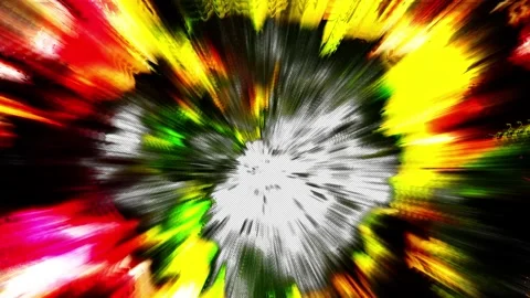 Abstract burst Magic Particles effect swirling blast wave explosion Overlay.. Stock Footage 306038708