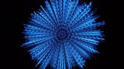 Abstract burst Magic Particles effect swirling blast explosion Overlay ener.. Stock Footage 306040471