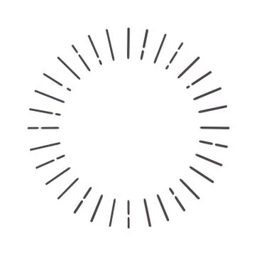 Abstract bursting rays sun lines illustration Stock Illustration