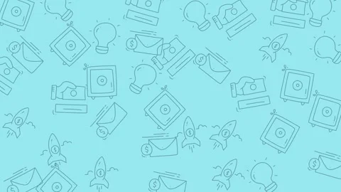 Abstract Business and Technology Pattern Background with Light Blue Color. Stock Footage 321850152