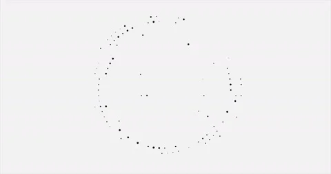 Abstract business background with circular halftone design in the form of an Stock Footage 99150507