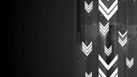 Abstract business background with downward arrows world map and geometric s.. Stock Footage 337267102