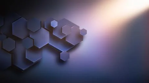 Abstract business background with hexagons Stock Illustration