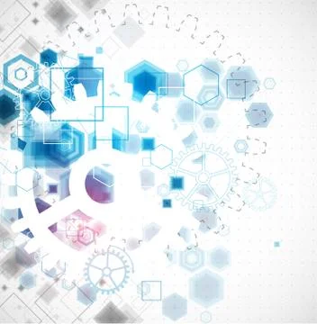 Abstract business background with technological elements 스톡 일러스트