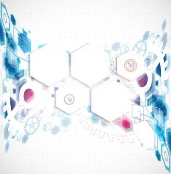 Abstract business background with technological elements 스톡 일러스트