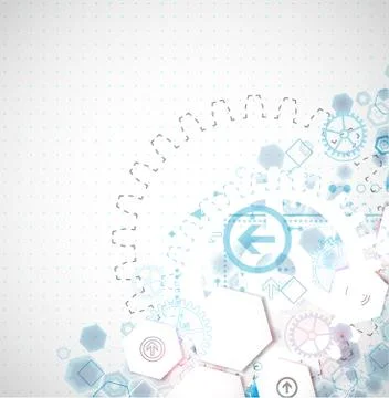 Abstract business background with technological elements 스톡 일러스트