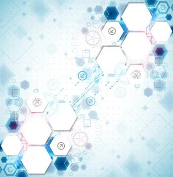 Abstract business background with technological elements 스톡 일러스트