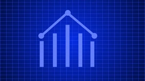 Abstract business bar chart symbolizing analytics growth animation Stock Footage 336884360