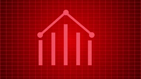 Abstract business bar chart symbolizing analytics growth animation Stock Footage 336884362