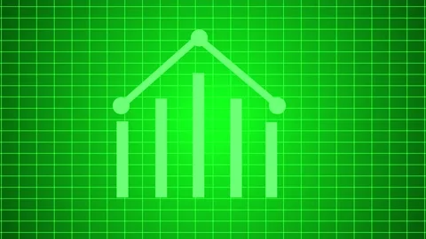 Abstract business bar chart symbolizing analytics growth animation Stock Footage 336884370