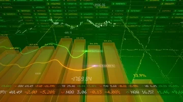 Abstract business chart animation with generic corporate data Stock Footage 85472769