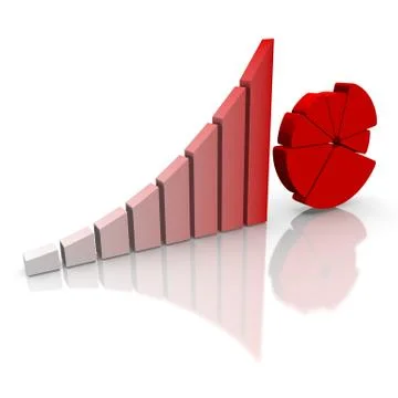 Abstract business chart Stock Illustration