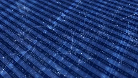 Abstract business chart numbers network Vidéo 146750227