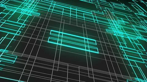 Abstract business computer technology background with many lines grid , 3d... Foto stock