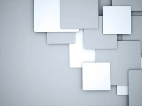 Abstract business cubes background rendered Stock-Illustration