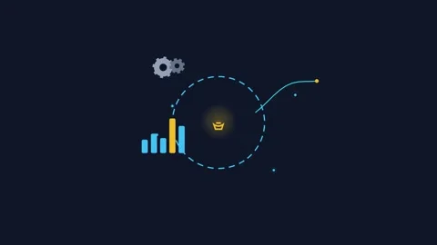 Abstract Business Data Analytics Motion Graphics Stock Footage 347013023