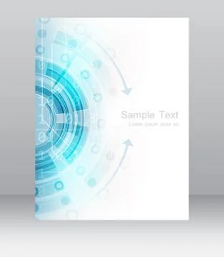 Abstract business flyer vector template, brochure or corporate banner Stock Illustration