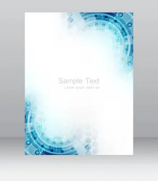 Abstract business flyer vector template, brochure or corporate banner Stock Illustration