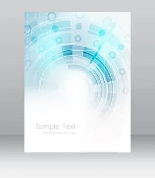 Abstract business flyer vector template, brochure or corporate banner Stock-Illustration