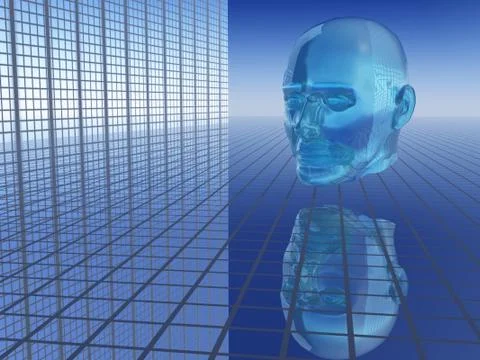 Abstract - business future head Stock Illustration