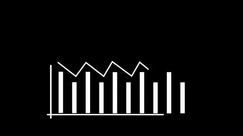 Abstract Business graph chart bar animation and 4k video concept Видео 336548961