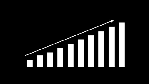 Abstract business graph chart growth, success, incresed concept animation. Stock Footage 293483373