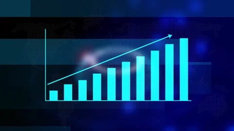 Abstract business graph chart growth, success, incresed concept animation. Stock Footage 293483394