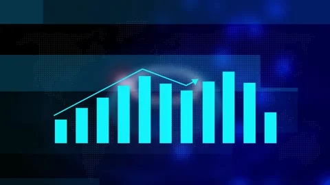 Abstract business graph chart growth, success, incresed concept animation. Stock Footage 293483396