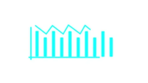 Abstract business graph chart showing growth and 4k concept Stock Footage 336549040