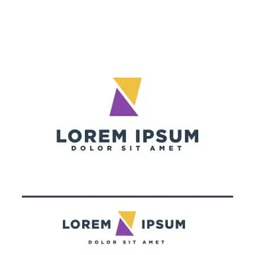 Abstract Business logo template vector illustration elements isolated Stockillustratie