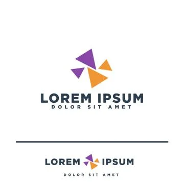Abstract Business logo template vector illustration elements isolated 스톡 일러스트