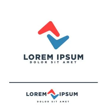 Abstract Business logo template vector illustration elements isolated Stock Illustration