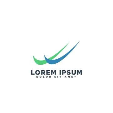 Abstract Business logo template vector illustration elements isolated Stock Illustration
