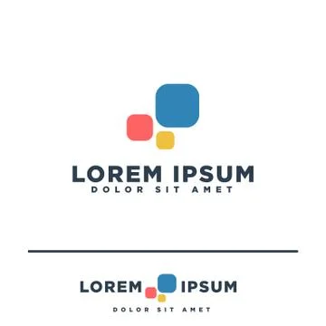 Abstract Business logo template vector illustration elements isolated Stockillustratie