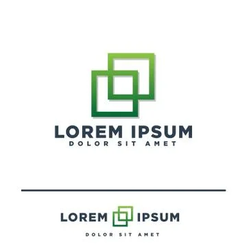 Abstract Business logo template vector illustration elements isolated イラスト素材
