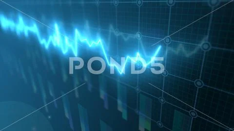 Abstract Business Market Graph Background PSD Template