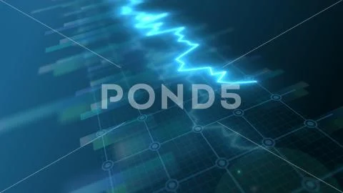 Abstract Business Market Graph Background PSD Template