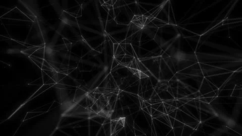 Abstract business plexus background. Rotating animation social future technology Stock Footage 114117212