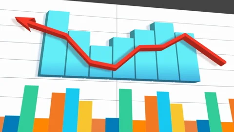 Abstract business statistics grow progress report Stock Footage 278816182