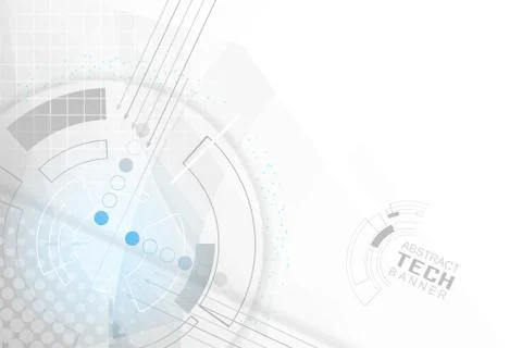 Abstract business technology vector background with circuit board, arrows and Stock-Illustration
