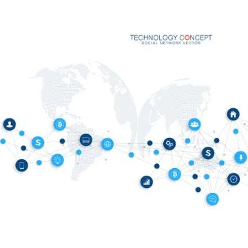 Abstract business vector infographic. Cloud computing and global network Illustrazione stock