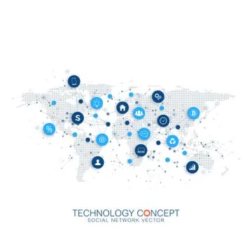 Abstract business vector infographic. Cloud computing and global network Stock Illustration