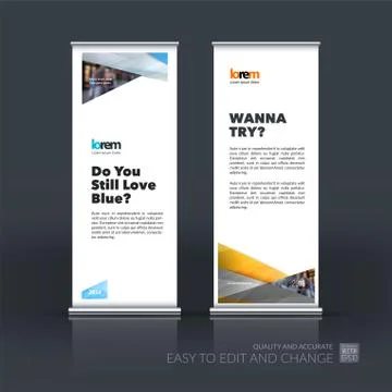 Abstract business vector set of modern roll Up Banner stand desi Stock Illustration